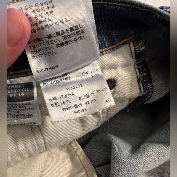 Levi’s 511 - 30X32 - Slim Used Blue Jeans - Picture 4 of 5